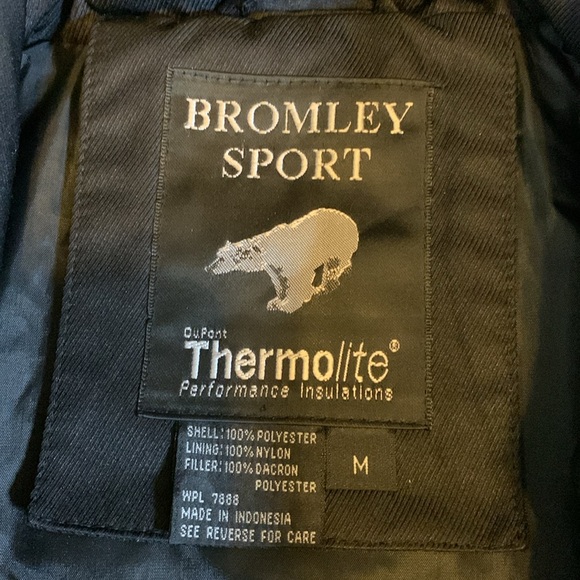 Bromley Sport Black Winter Jacket, Dupont Thermolite Insulation, Size M - Picture 14 of 16